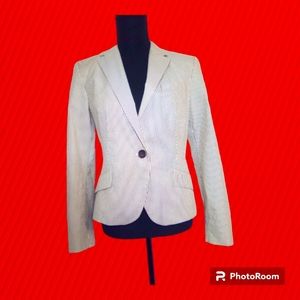 Zara basic striped blazer